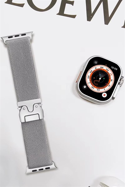 Mey İthalat®   Watch 42mm Forest Kumaş Kordon - Titan Gri