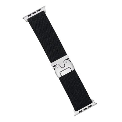 Mey İthalat®   Watch 42mm Forest Kumaş Kordon - Siyah