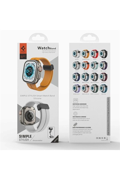 Mey İthalat®   Watch 42mm KR412 Elegance Stylısh Kordon - Turuncu