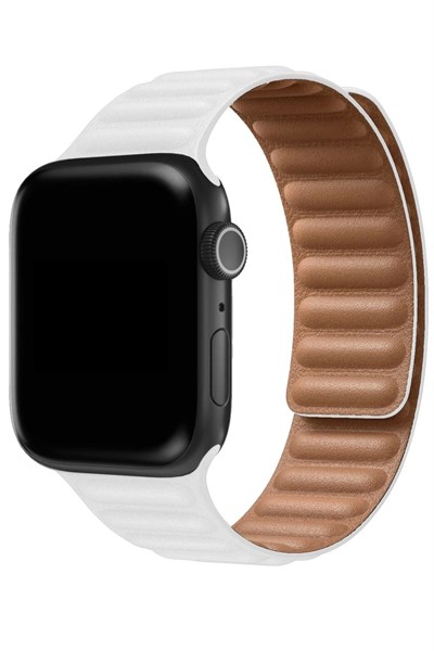 Mey İthalat®   Watch 42mm Loop Kordon - Beyaz
