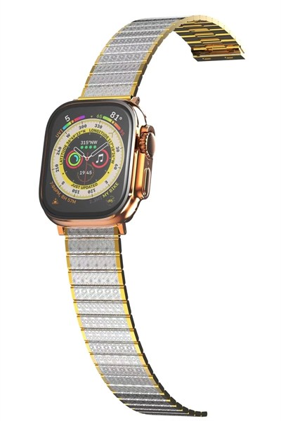 Mey İthalat®   Watch 42mm Made Metal Kordon - Gümüş-Gold