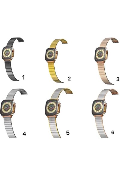 Mey İthalat®   Watch 42mm Made Metal Kordon - Gümüş-Gold