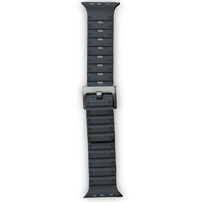 Mey İthalat®   Watch 42mm Magnus Mıknatıslı Silikon Kordon - Siyah