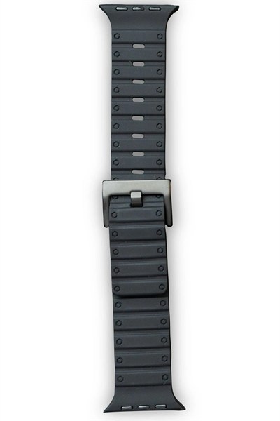 Mey İthalat®   Watch 42mm Magnus Mıknatıslı Silikon Kordon - Siyah
