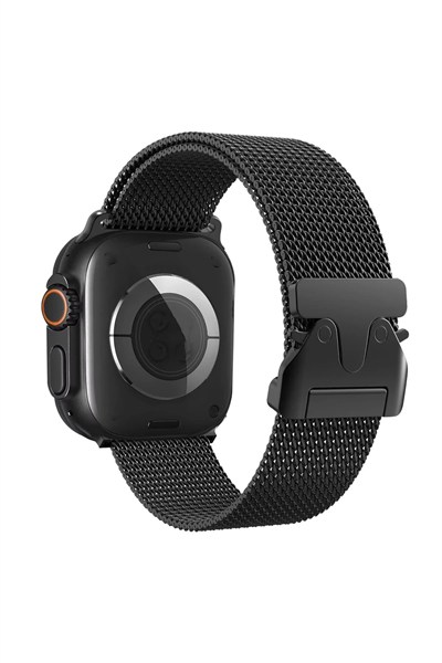 Mey İthalat®   Watch 42mm Milano Metal Kordon - Siyah