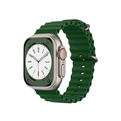 Mey İthalat®   Watch 42mm Ocean Kordon - Koyu Yeşil
