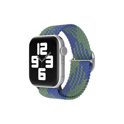 Mey İthalat®   Watch 42mm Star Kordon - Yeşil-Lacivert