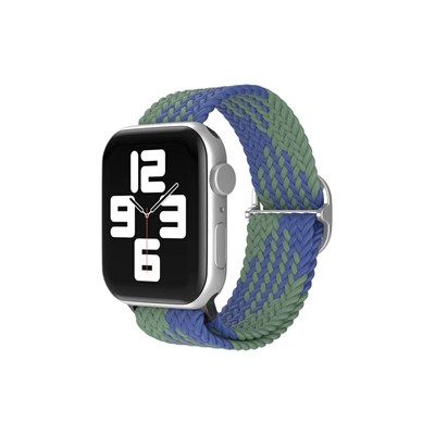 Mey İthalat®   Watch 42mm Star Kordon - Yeşil-Lacivert