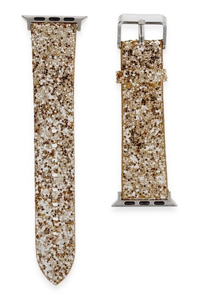 Mey İthalat®   Watch 42mm Starry Taşlı Kordon - Gold