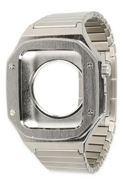 Mey İthalat®   Watch 44mm KR409 Metal Kordon - Gümüş