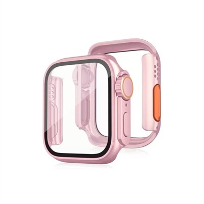 Mey İthalat®   Watch 44mm Watch 49mm Kasa Dönüştürücü ve Ekran Koruyucu - Rose Gold