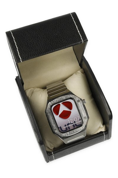 Mey İthalat®   Watch 45mm KR409 Metal Kordon - Gümüş