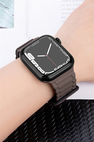 Mey İthalat®   Watch Ultra 49mm Mountain Kordon - Siyah-Turuncu