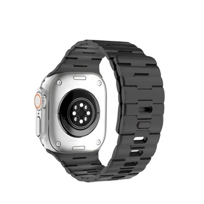 Mey İthalat®   Watch Ultra 49mm Wowen Kordon - Siyah