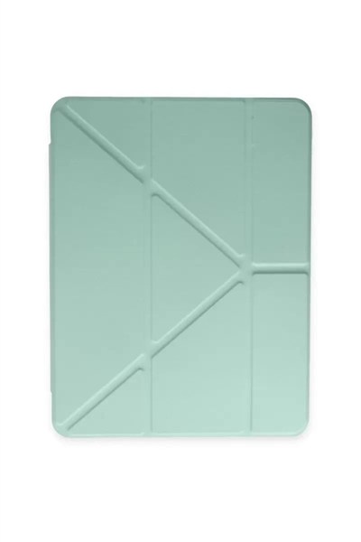 Mey İthalat®   iPad 10.2 (8.nesil) Kılıf Kalemlikli Mars Tablet Kılıfı - Açık Yeşil