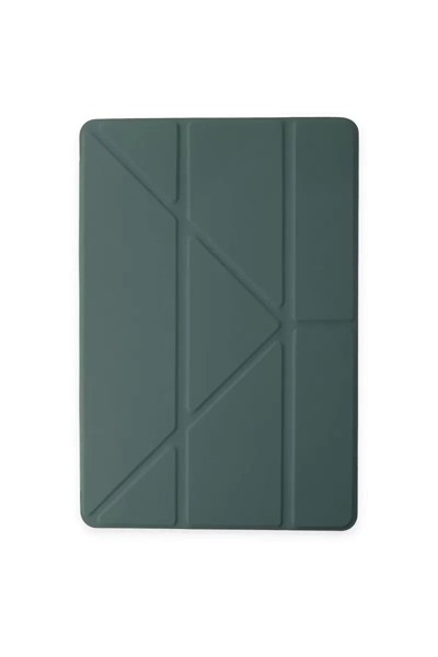 Mey İthalat®   iPad 10.2 (8.nesil) Kılıf Kalemlikli Mars Tablet Kılıfı - Koyu Yeşil