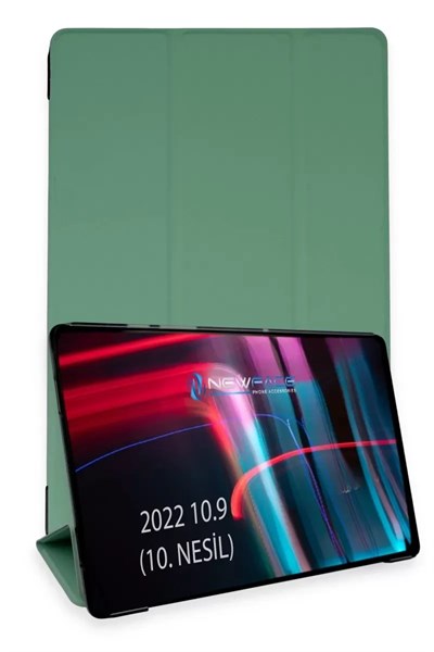 Mey İthalat®   iPad 2022 10.9 (10.nesil) Kılıf Tablet Smart Kılıf - Koyu Yeşil