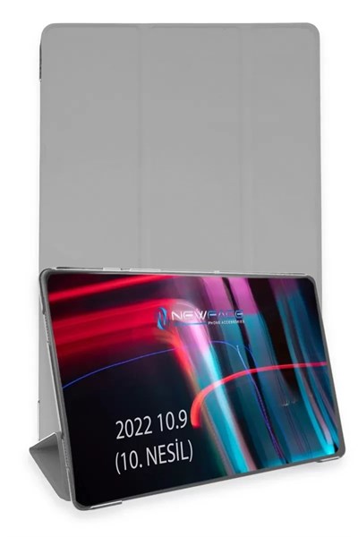 Mey İthalat®   iPad 2022 10.9 (10.nesil) Kılıf Tablet Smart Kılıf - Gri