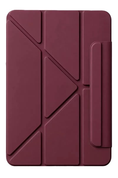 Mey İthalat®   iPad 2025 10.9 10.Nesil (A16) Edz Manyetik Standlı Tablet Kılıfı - Mürdüm