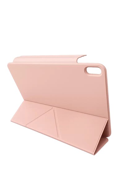 Mey İthalat®   iPad 2025 10.9 10.Nesil (A16) Edz Manyetik Standlı Tablet Kılıfı - Rose Gold