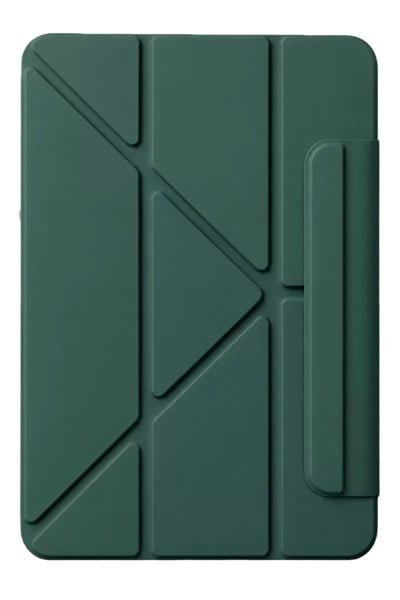 Mey İthalat®   iPad 2025 10.9 10.Nesil (A16) Edz Manyetik Standlı Tablet Kılıfı - Koyu Yeşil