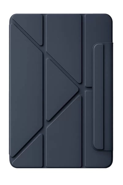 Mey İthalat®   iPad 2025 10.9 10.Nesil (A16) Edz Manyetik Standlı Tablet Kılıfı - Lacivert