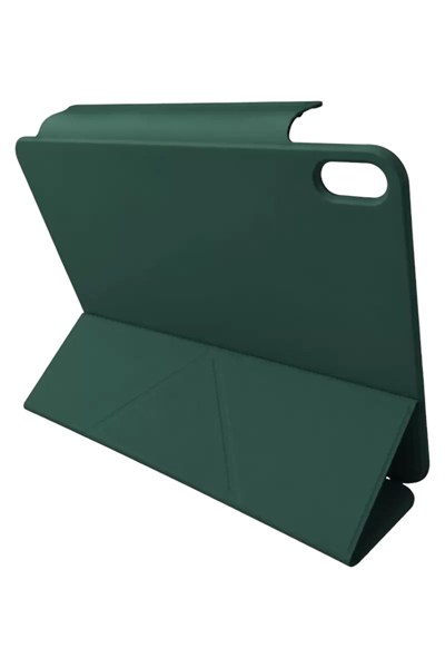 Mey İthalat®   iPad 2025 10.9 10.Nesil (A16) Edz Manyetik Standlı Tablet Kılıfı - Koyu Yeşil