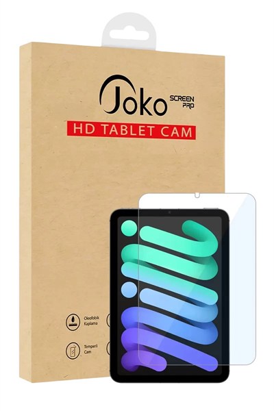 Mey İthalat®   iPad Mini 6 HD Tablet Cam Ekran Koruyucu - Şeffaf