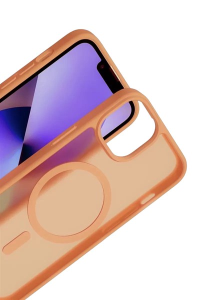 Mey İthalat®   iPhone 11 Jota Magsafe Kapak - Turuncu