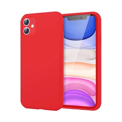 Mey İthalat®   iPhone 11 Kılıf First Silikon - Kırmızı