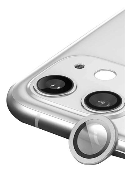 Mey İthalat®   iPhone 11 Raze Metal Kamera Lens - Gümüş