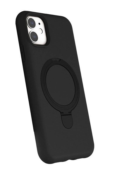 Mey İthalat®   iPhone 11 Regal Magsafe Standlı Kapak - Siyah