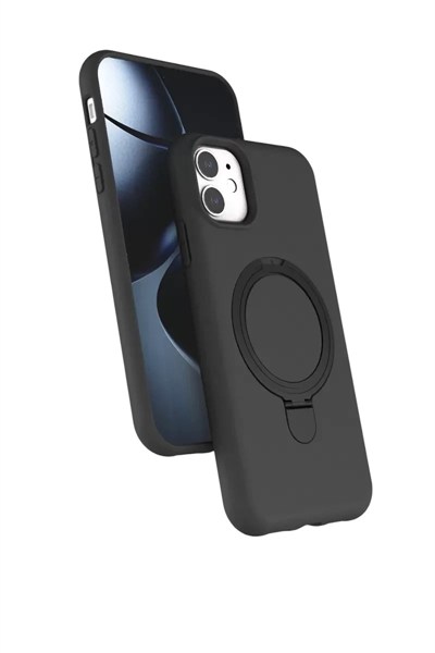 Mey İthalat®   iPhone 11 Regal Magsafe Standlı Kapak - Titan Gri
