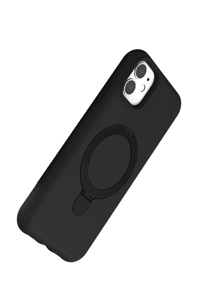 Mey İthalat®   iPhone 11 Regal Magsafe Standlı Kapak - Siyah