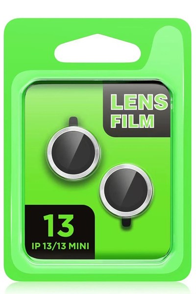 Mey İthalat®   iPhone 13 Mini Raze Metal Kamera Lens - Gümüş