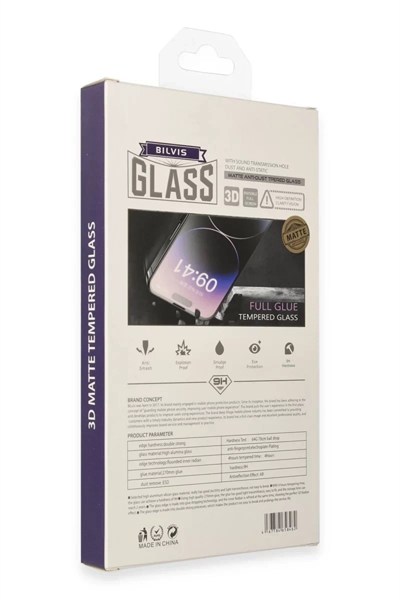 Mey İthalat®   iPhone 14 Bilvis 3D Mat Cam Ekran Koruyucu