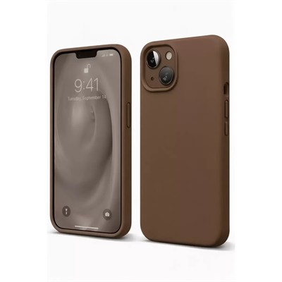 Mey İthalat®   iPhone 14 Kılıf First Silikon - Kahverengi