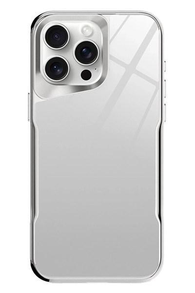 Mey İthalat®   iPhone 14 Pro Craft Kapak - Gümüş