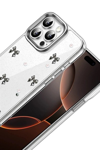 Mey İthalat®   iPhone 14 Pro Max Fiyonk Desenli Kapak - Desen 8