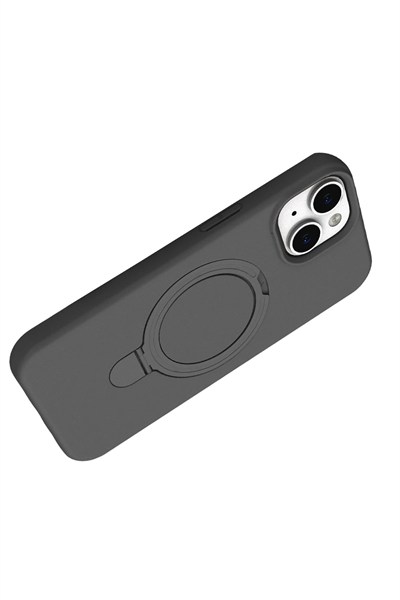 Mey İthalat®   iPhone 15 Plus Regal Magsafe Standlı Kapak - Titan Gri