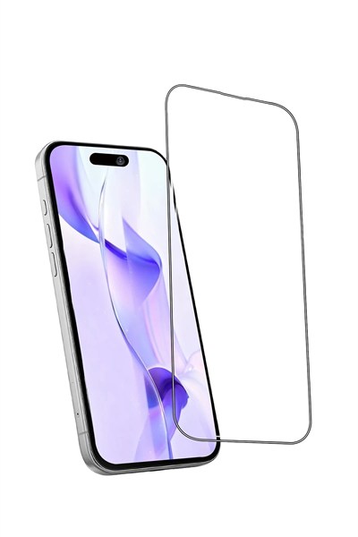 Mey İthalat®   iPhone 15 Pro Max Bilvis 5in1 3D Magic Cam Ekran Koruyucu - Siyah