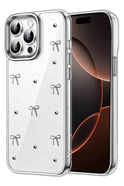Mey İthalat®   iPhone 15 Pro Max Fiyonk Desenli Kapak - Desen 5