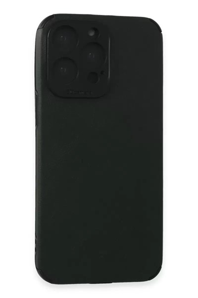 Mey İthalat®   iPhone 15 Pro Max Kılıf Loop Deri Silikon - Yeşil