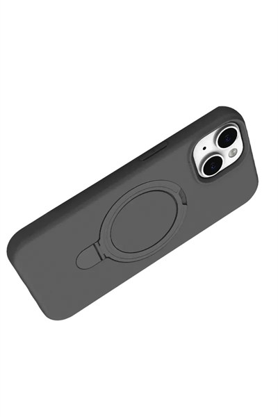 Mey İthalat®   iPhone 15 Regal Magsafe Standlı Kapak - Titan Gri