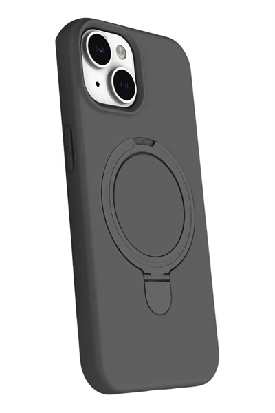 Mey İthalat®   iPhone 15 Regal Magsafe Standlı Kapak - Titan Gri