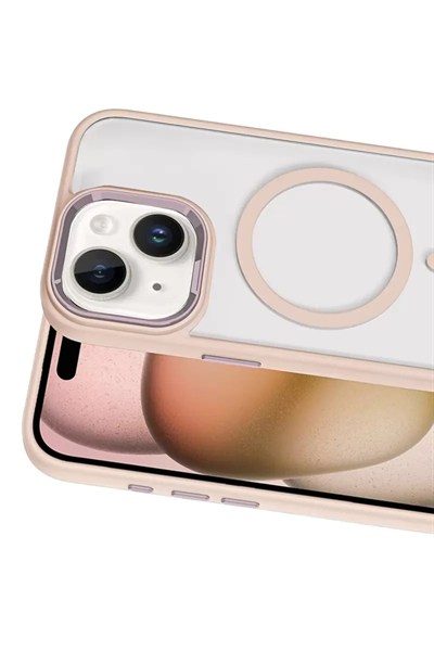 Mey İthalat®   iPhone 15 Terea Magsafe Kapak - Pembe