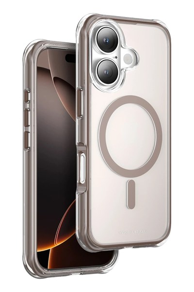 Mey İthalat®   iPhone 16 Hulk Magsafe Kapak - Çöl Titanyum