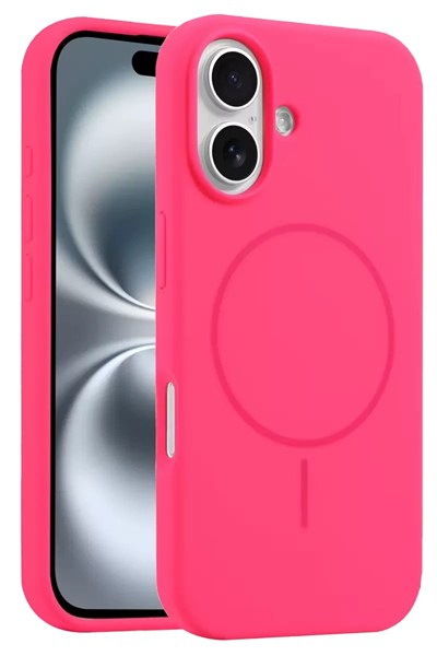 Mey İthalat®   iPhone 16 Kılıf Jully Magsafe Kapak - Pembe