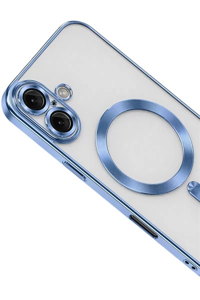 Mey İthalat®   iPhone 16 Kılıf Kross Magneticsafe Kapak - Sierra Blue