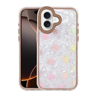 Mey İthalat®   iPhone 16 Lumi Desenli Kapak - Çöl Titanyum